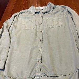 Wonderly sage green long sleeve‎ button shirt